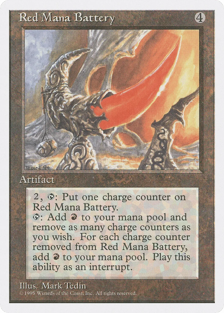 Red Mana Battery · Fourth Edition