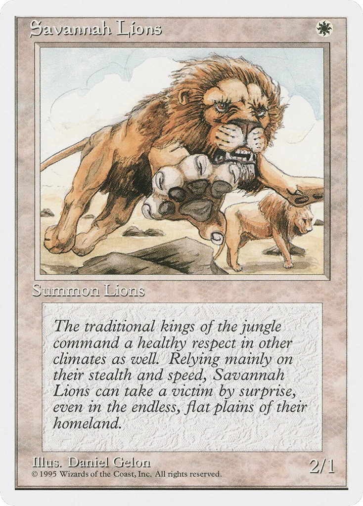 Savannah Lions · Fourth Edition