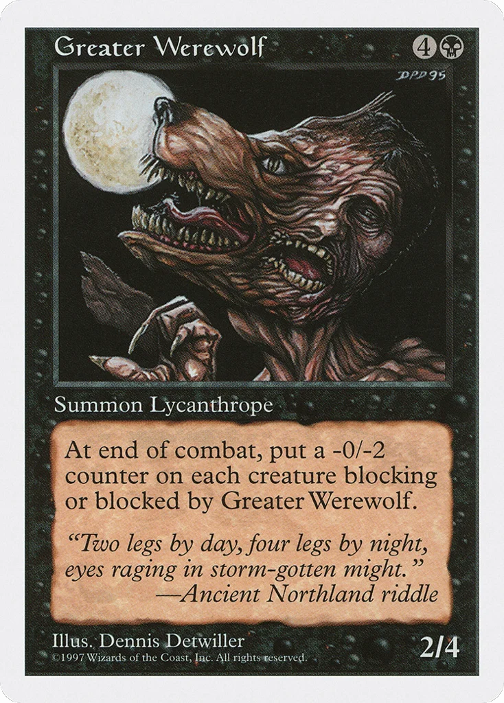 Greater Werewolf · Fifth Edition