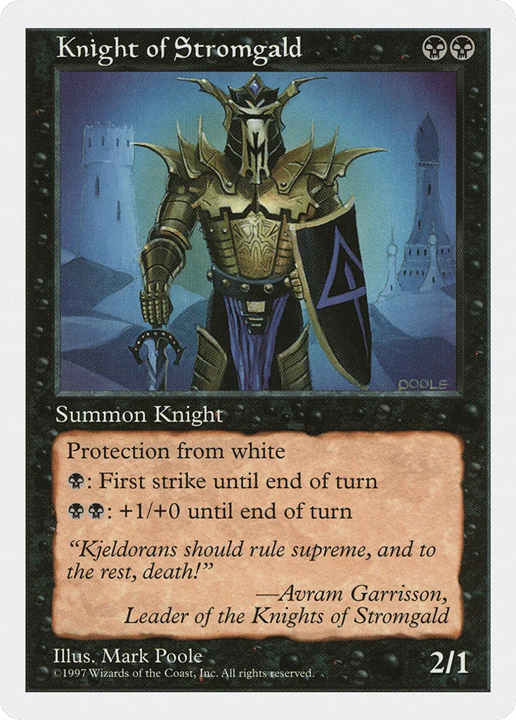 Knight of Stromgald · Fifth Edition