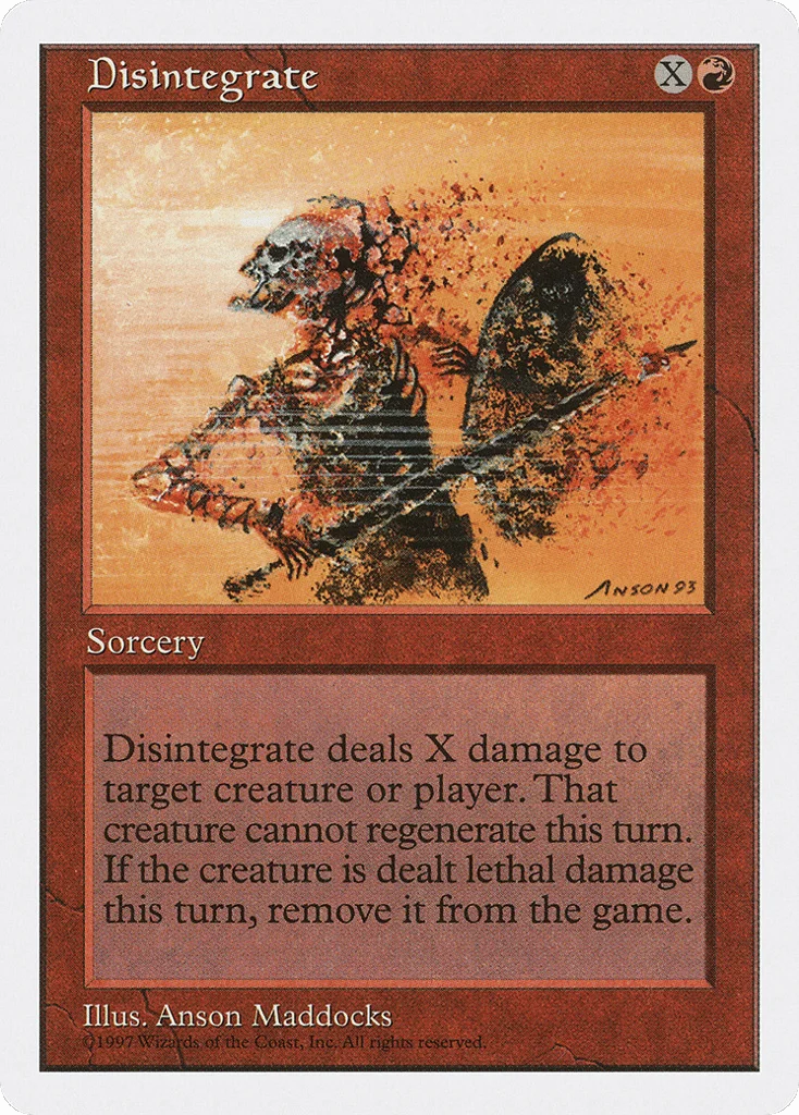 Disintegrate · Fifth Edition
