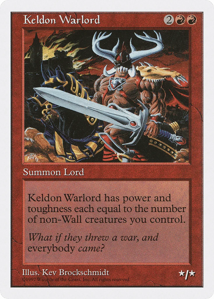 Keldon Warlord · Fifth Edition