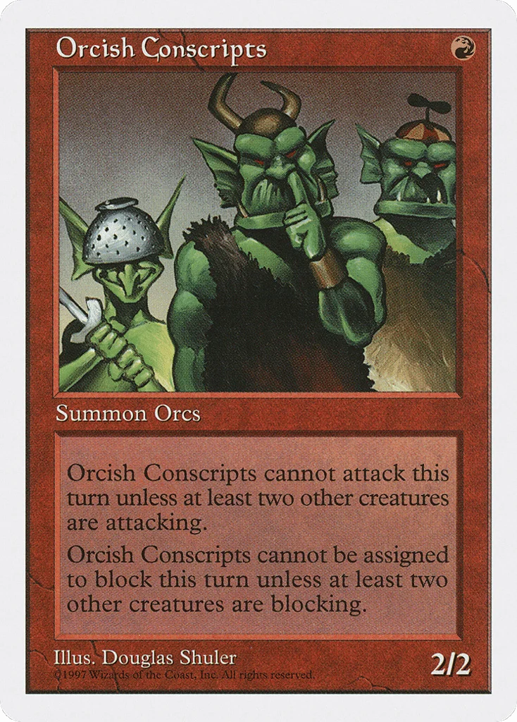 Orcish Conscripts · Fifth Edition