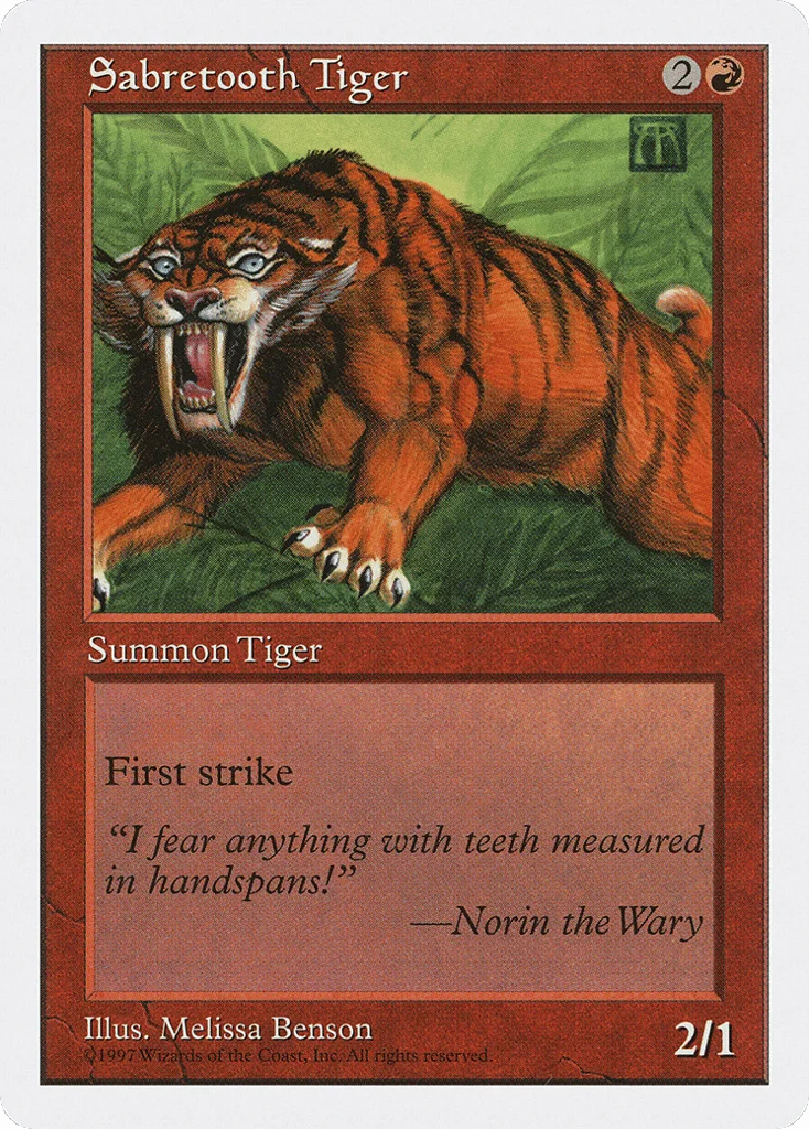 Sabretooth Tiger · Fifth Edition