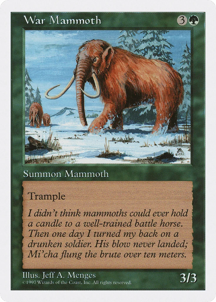 War Mammoth · Fifth Edition