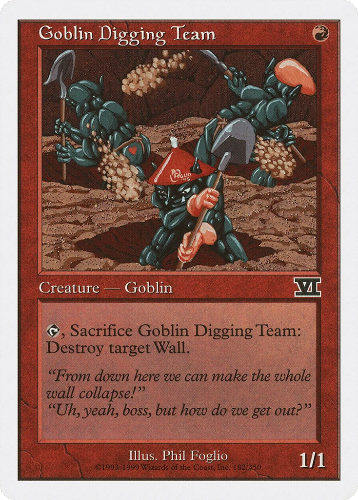 Goblin Digging Team · Classic Sixth Edition