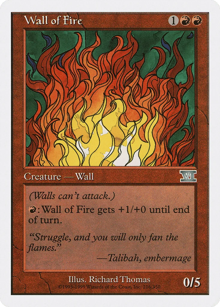 Wall of Fire · Classic Sixth Edition
