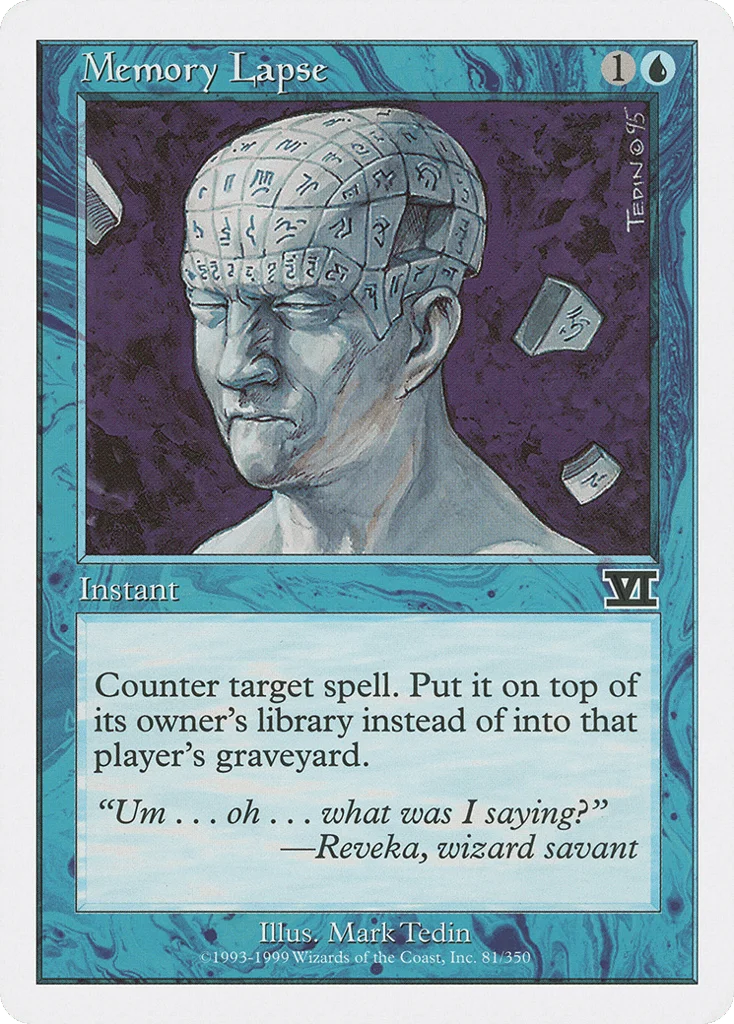 Memory Lapse · Classic Sixth Edition