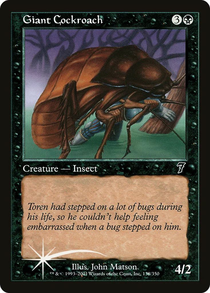 Giant Cockroach · Seventh Edition