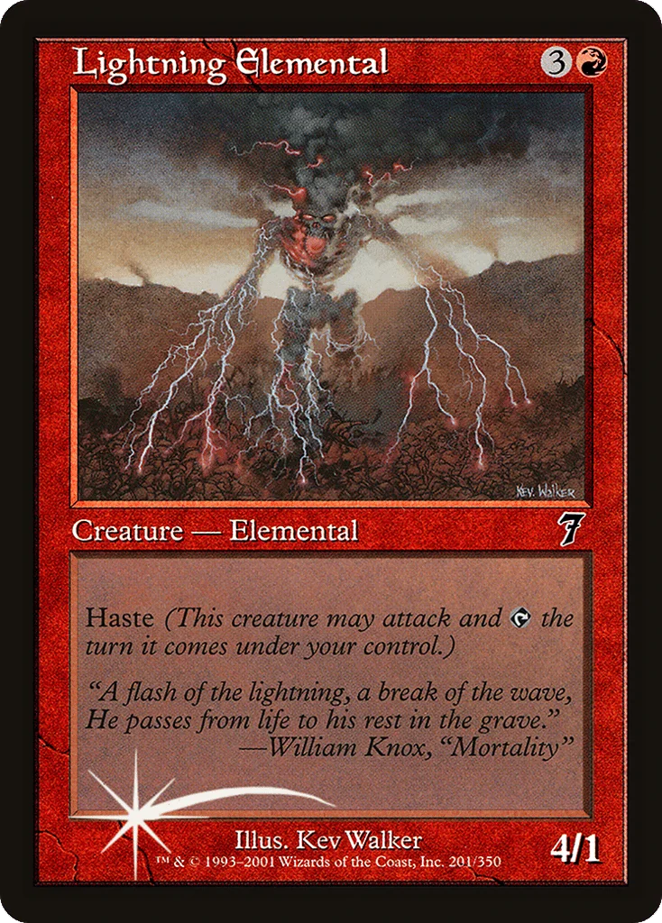 Lightning Elemental · Seventh Edition