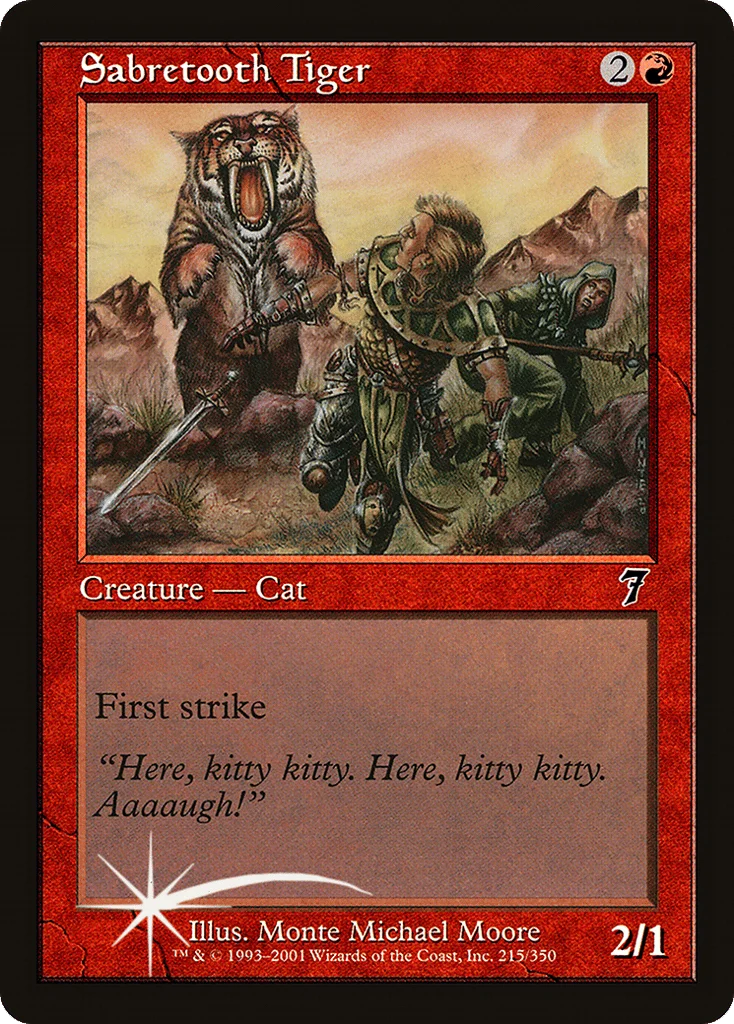 Sabretooth Tiger · Seventh Edition