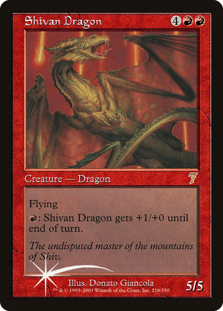 Shivan Dragon · Seventh Edition