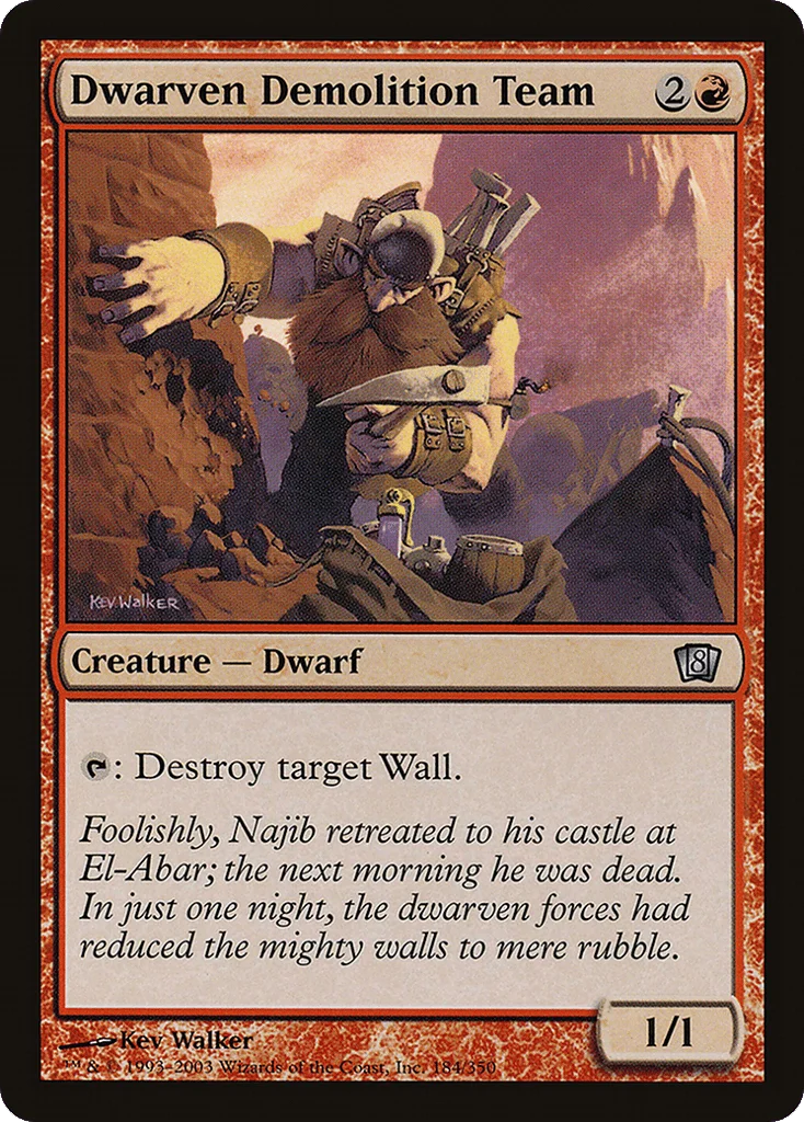 Dwarven Demolition Team · Eighth Edition