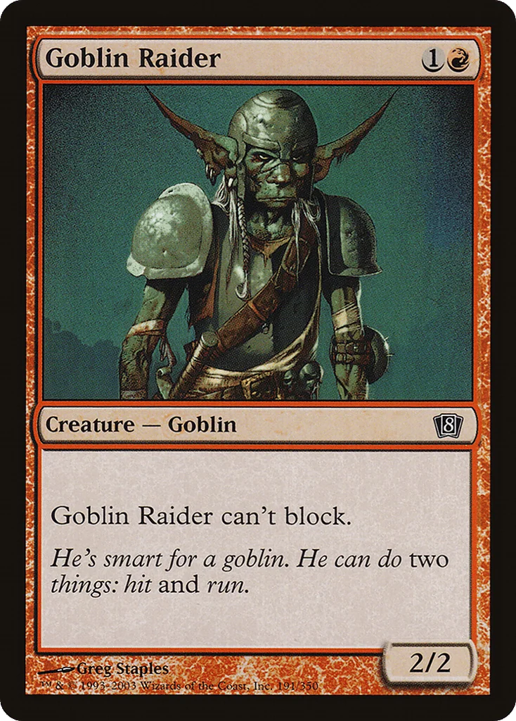 Goblin Raider · Eighth Edition