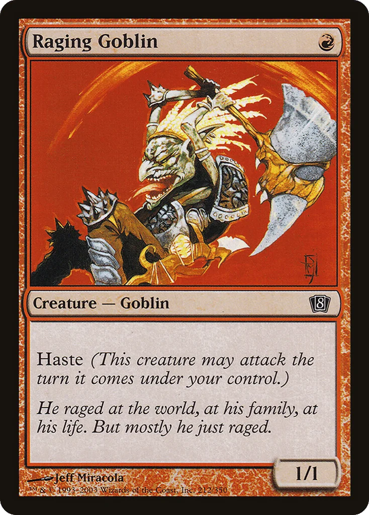 Raging Goblin · Eighth Edition