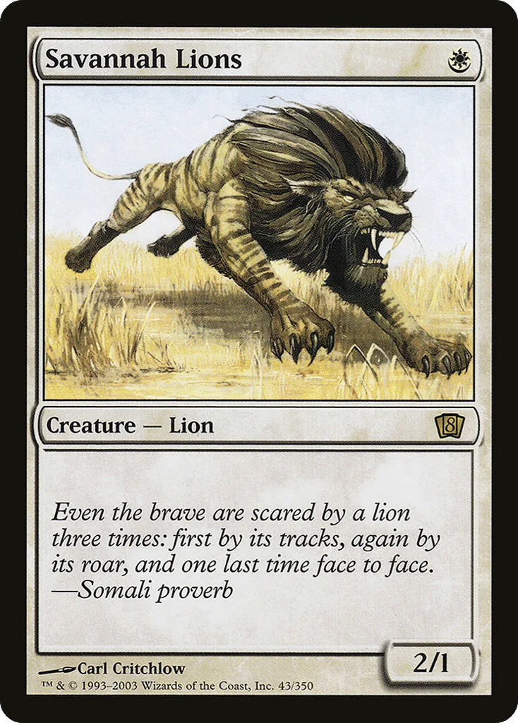 Savannah Lions · Eighth Edition