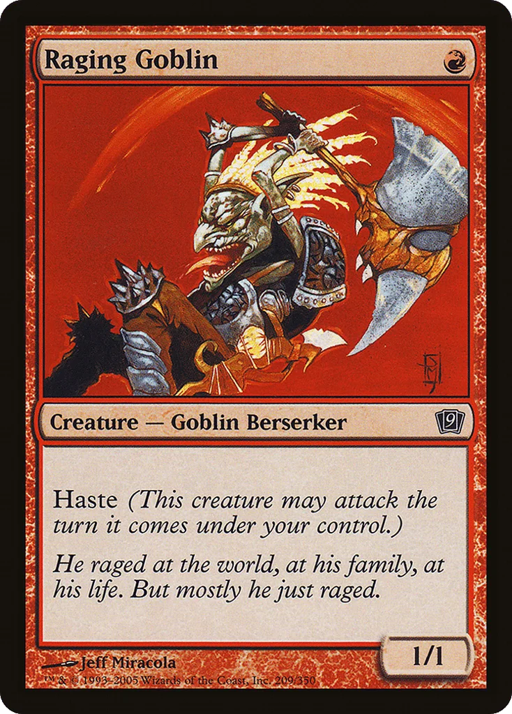 Raging Goblin · Ninth Edition