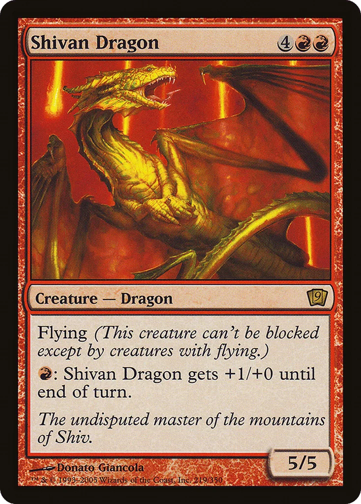 Shivan Dragon · Ninth Edition