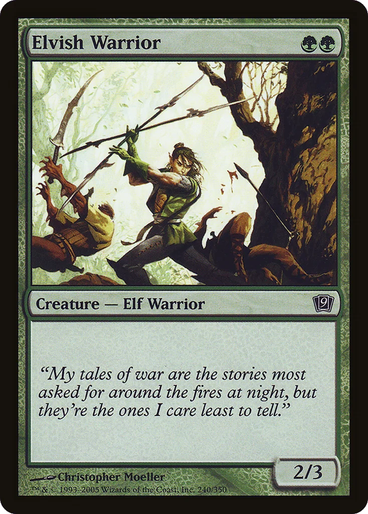 Elvish Warrior · Ninth Edition