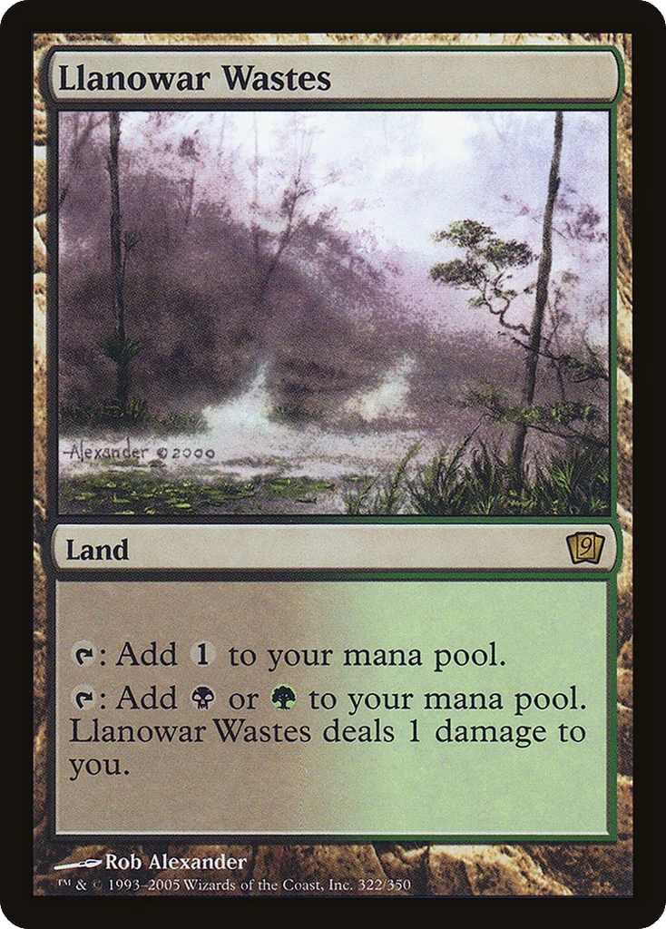 Llanowar Wastes · Ninth Edition