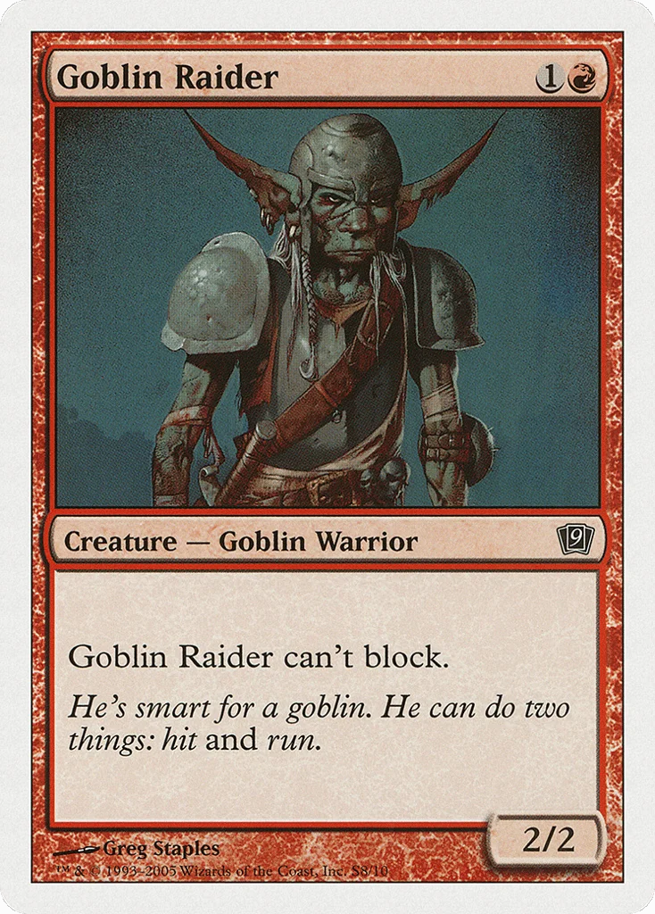Goblin Raider · Ninth Edition