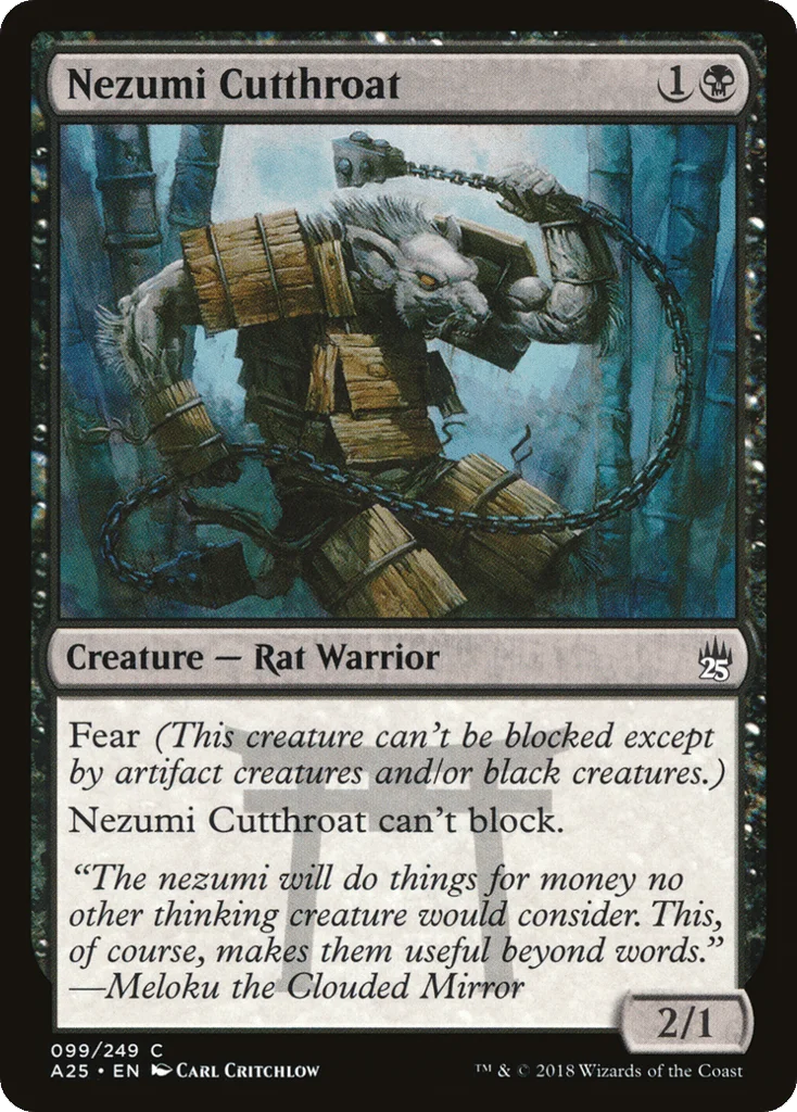 Nezumi Cutthroat · Masters 25