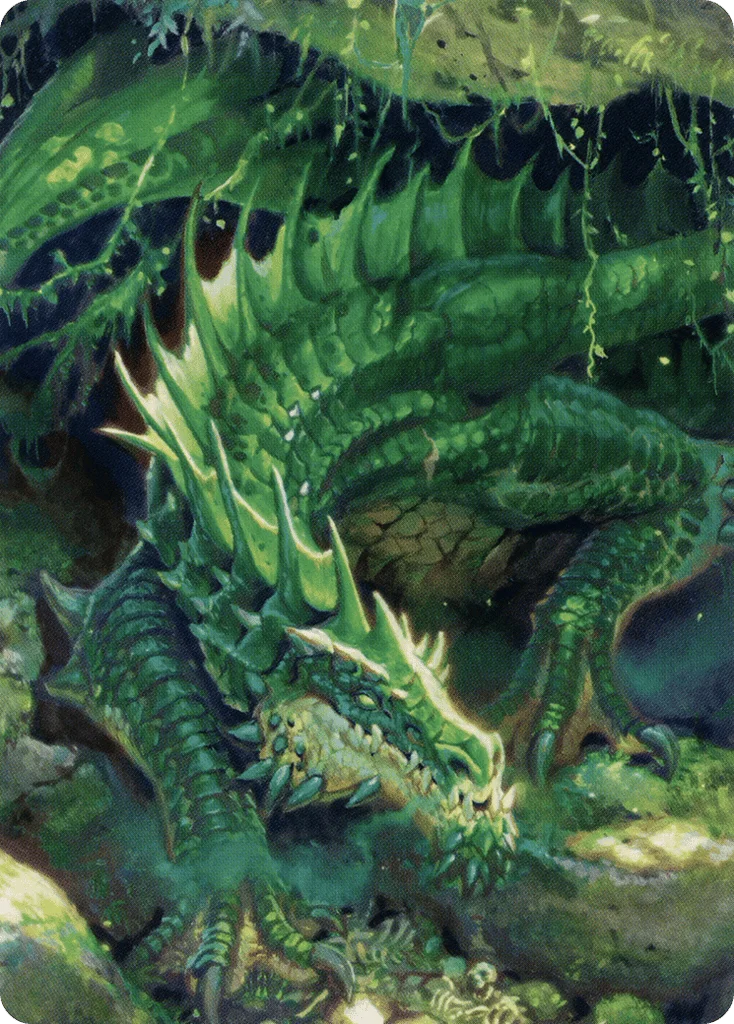 Lurking Green Dragon · Battle for Baldur's Gate Art Series