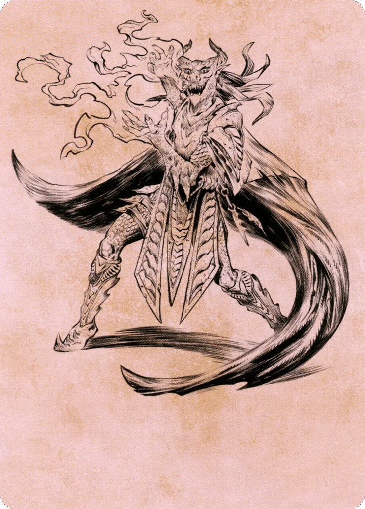 Livaan, Cultist of Tiamat · Battle for Baldur's Gate Art Series