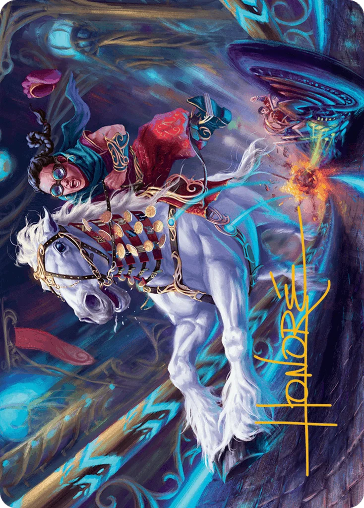 Gilded Ghoda · Aetherdrift Art Series