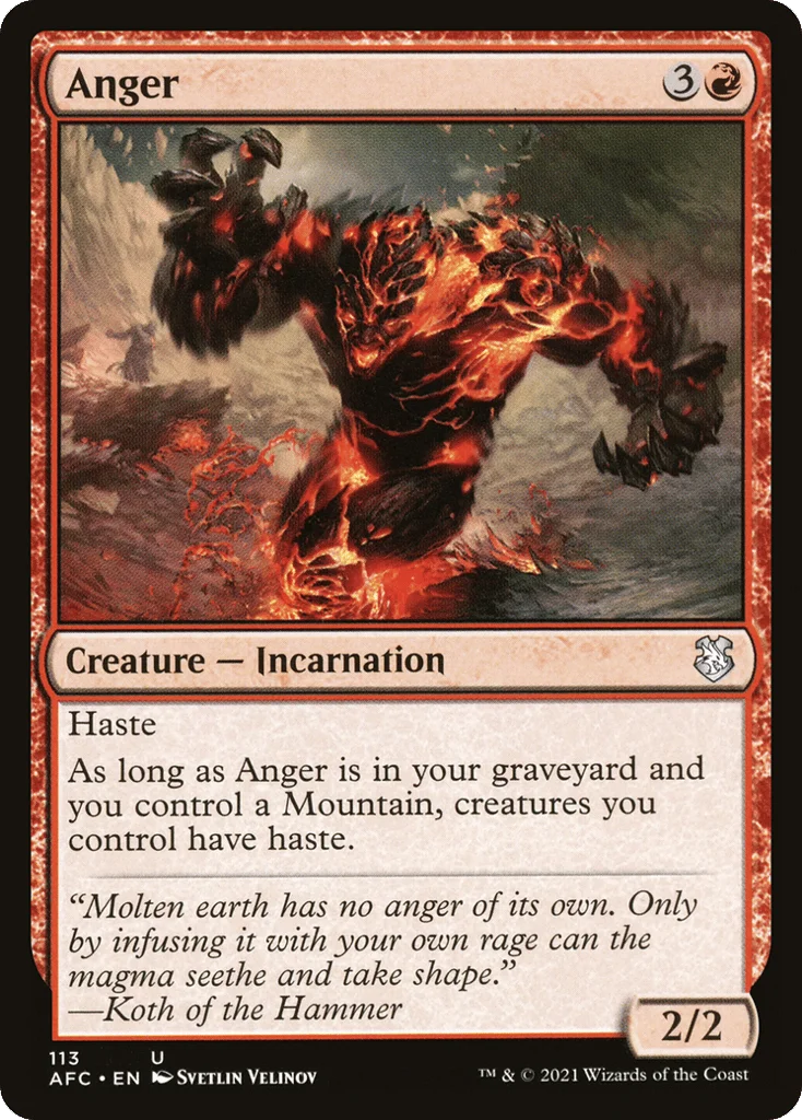 Anger · Forgotten Realms Commander