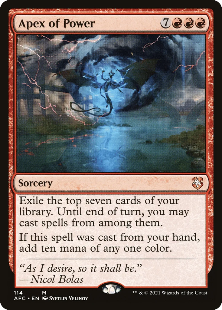 Apex of Power · Forgotten Realms Commander