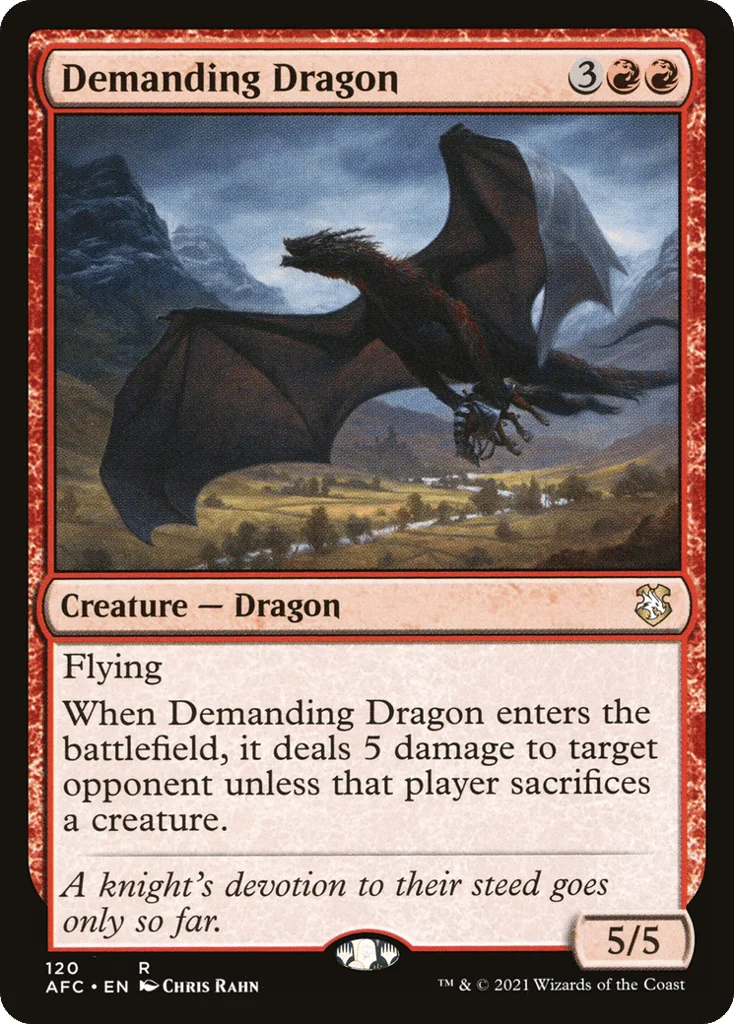 Demanding Dragon · Forgotten Realms Commander