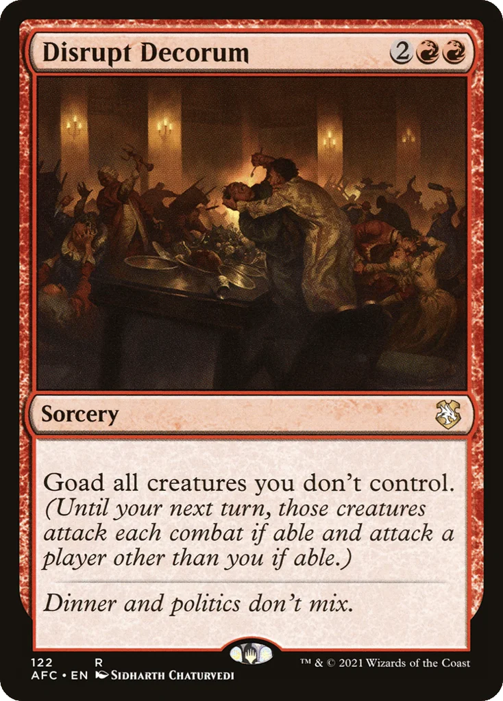 Disrupt Decorum · Forgotten Realms Commander