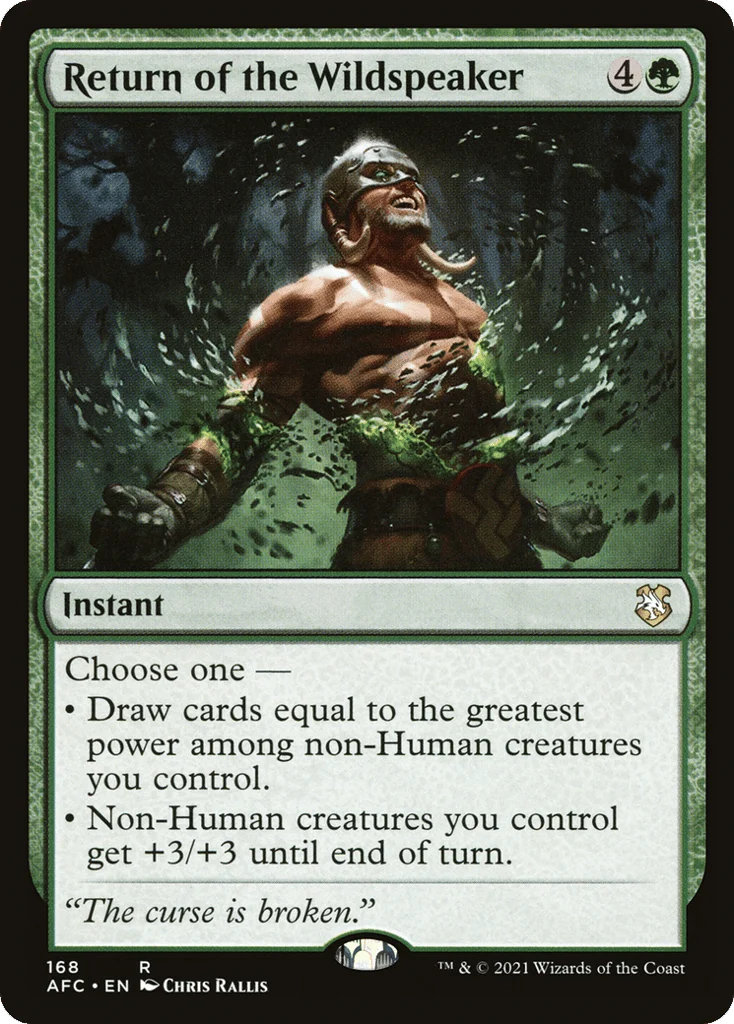 Return of the Wildspeaker · Forgotten Realms Commander