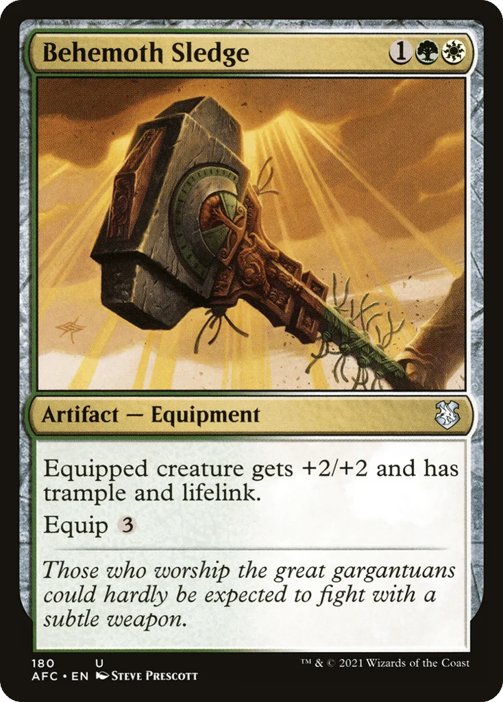 Behemoth Sledge · Forgotten Realms Commander