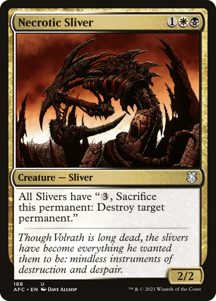 Necrotic Sliver · Forgotten Realms Commander