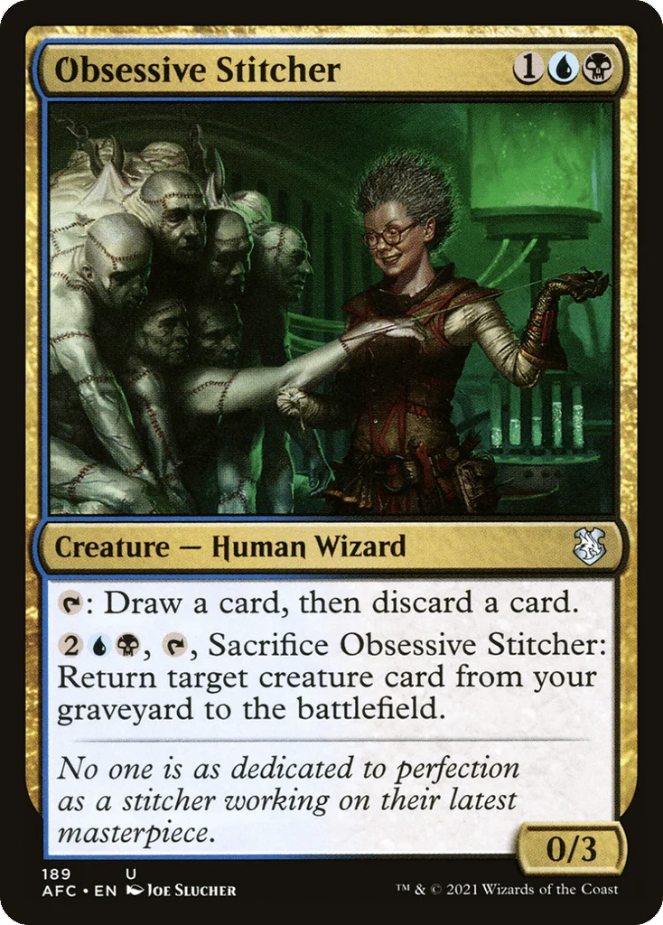 Obsessive Stitcher · Forgotten Realms Commander