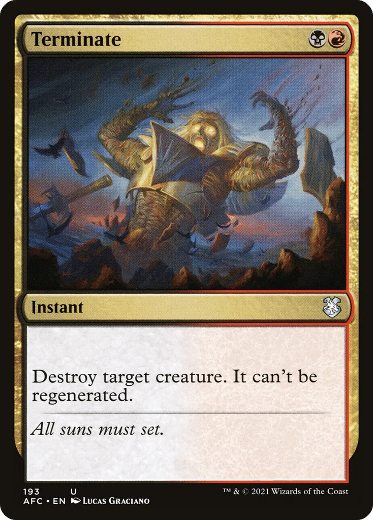 Terminate · Forgotten Realms Commander