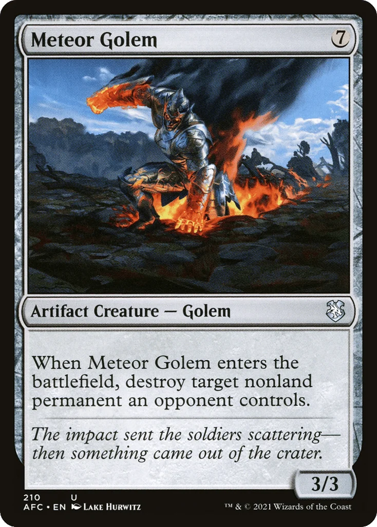 Meteor Golem · Forgotten Realms Commander