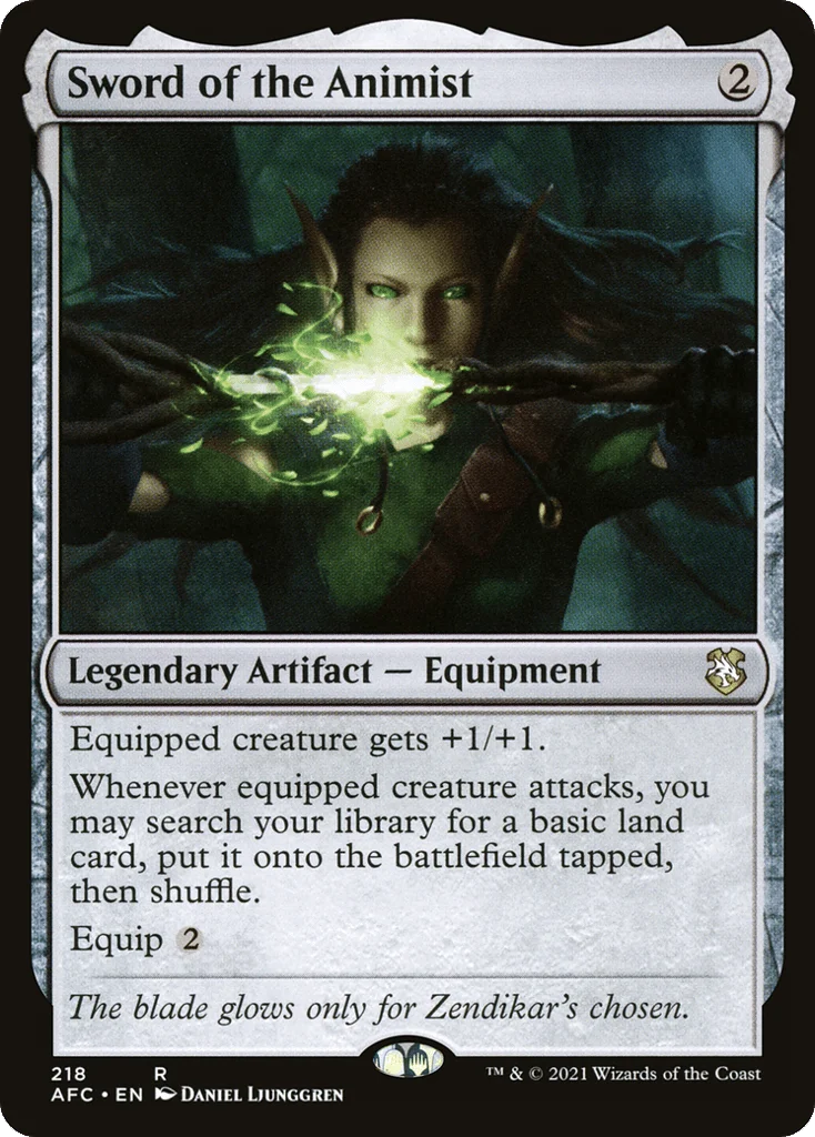 Sword of the Animist · Forgotten Realms Commander