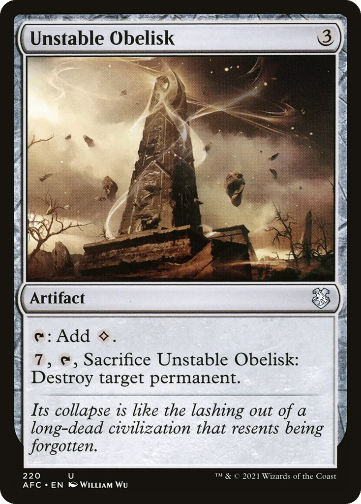 Unstable Obelisk · Forgotten Realms Commander