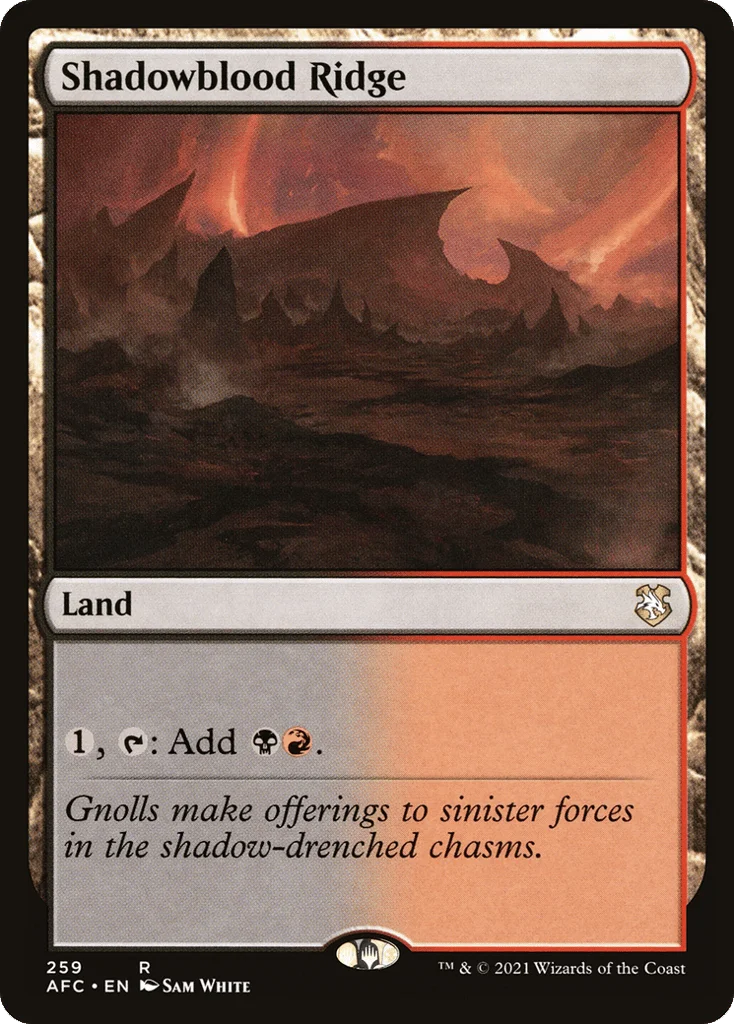 Shadowblood Ridge · Forgotten Realms Commander