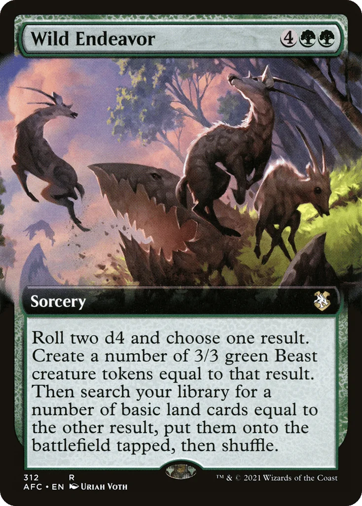 Wild Endeavor · Forgotten Realms Commander