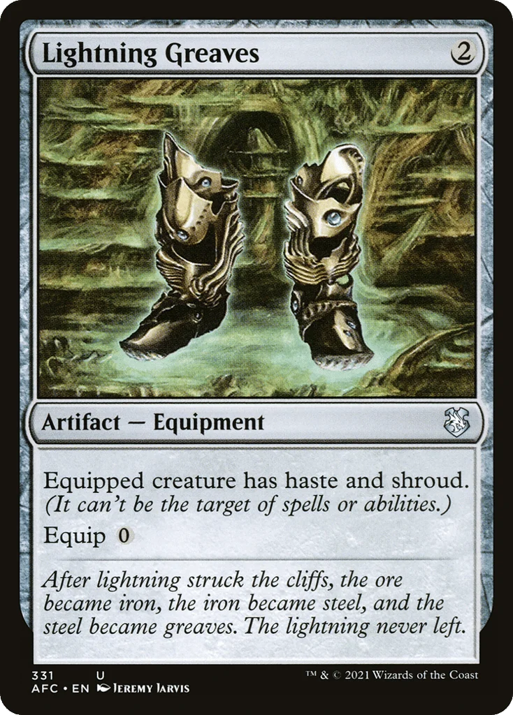 Lightning Greaves · Forgotten Realms Commander