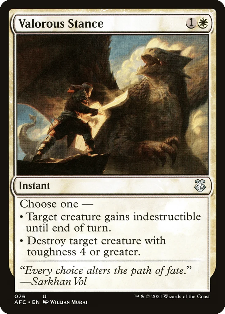 Valorous Stance · Forgotten Realms Commander