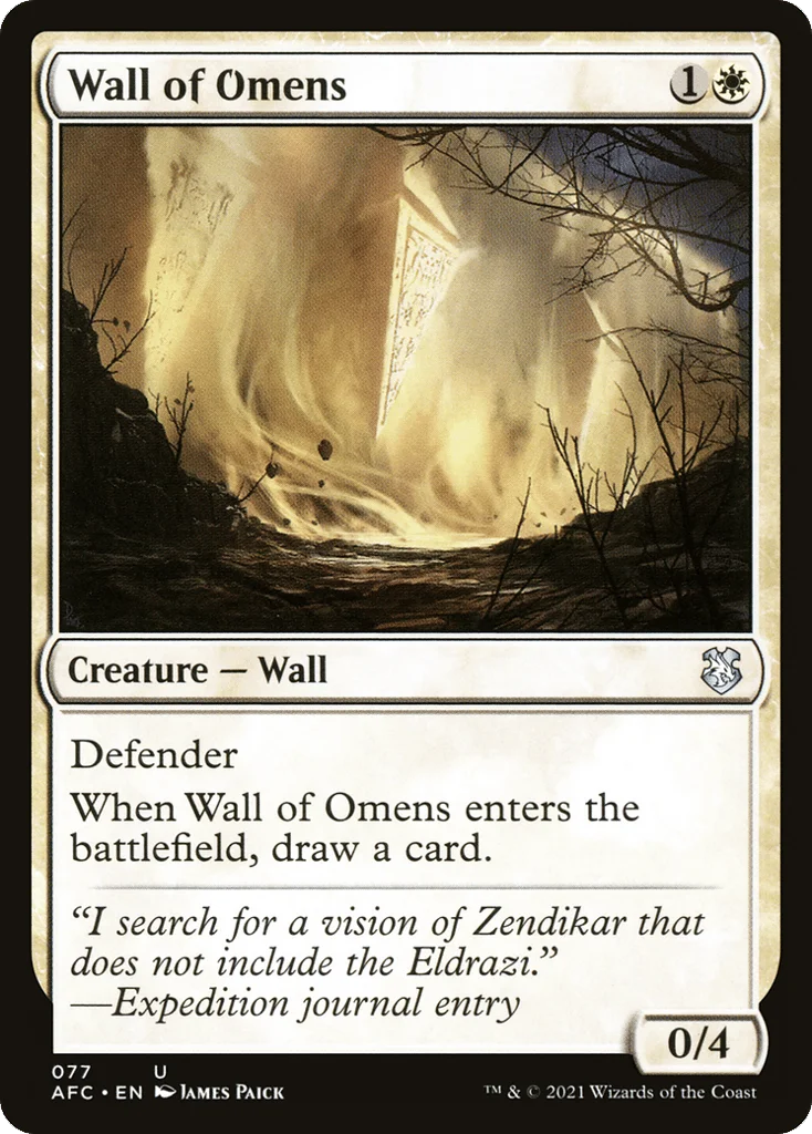 Wall of Omens · Forgotten Realms Commander