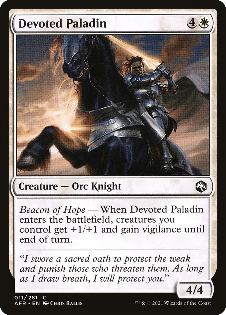 Devoted Paladin · Adventures in the Forgotten Realms