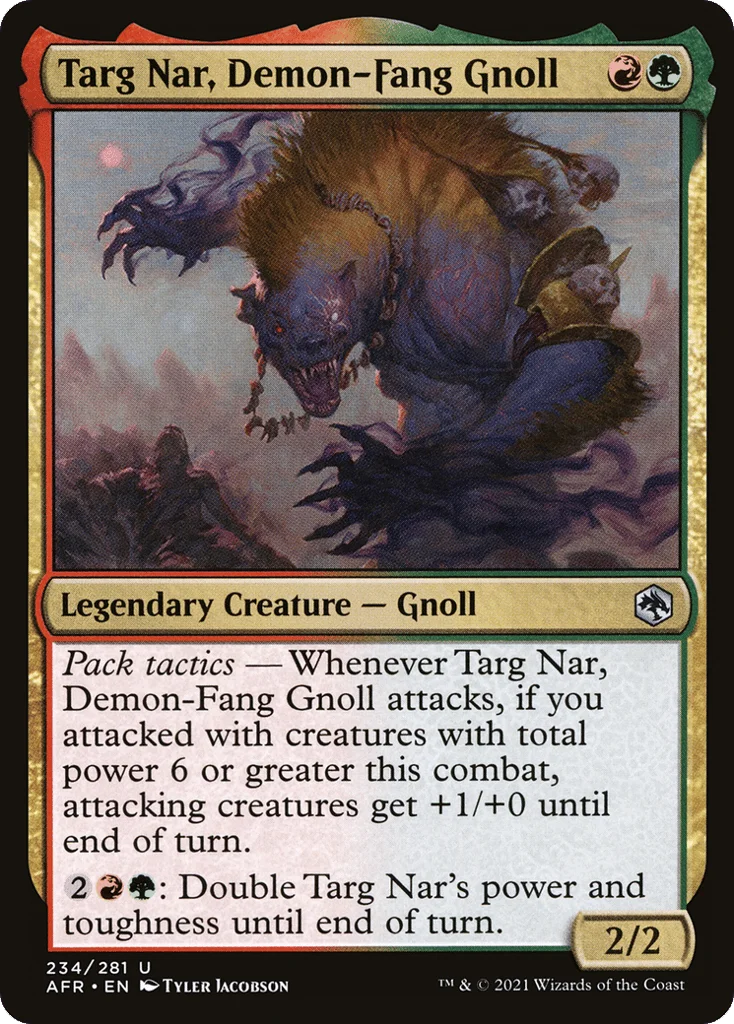 Targ Nar, Demon-Fang Gnoll · Adventures in the Forgotten Realms