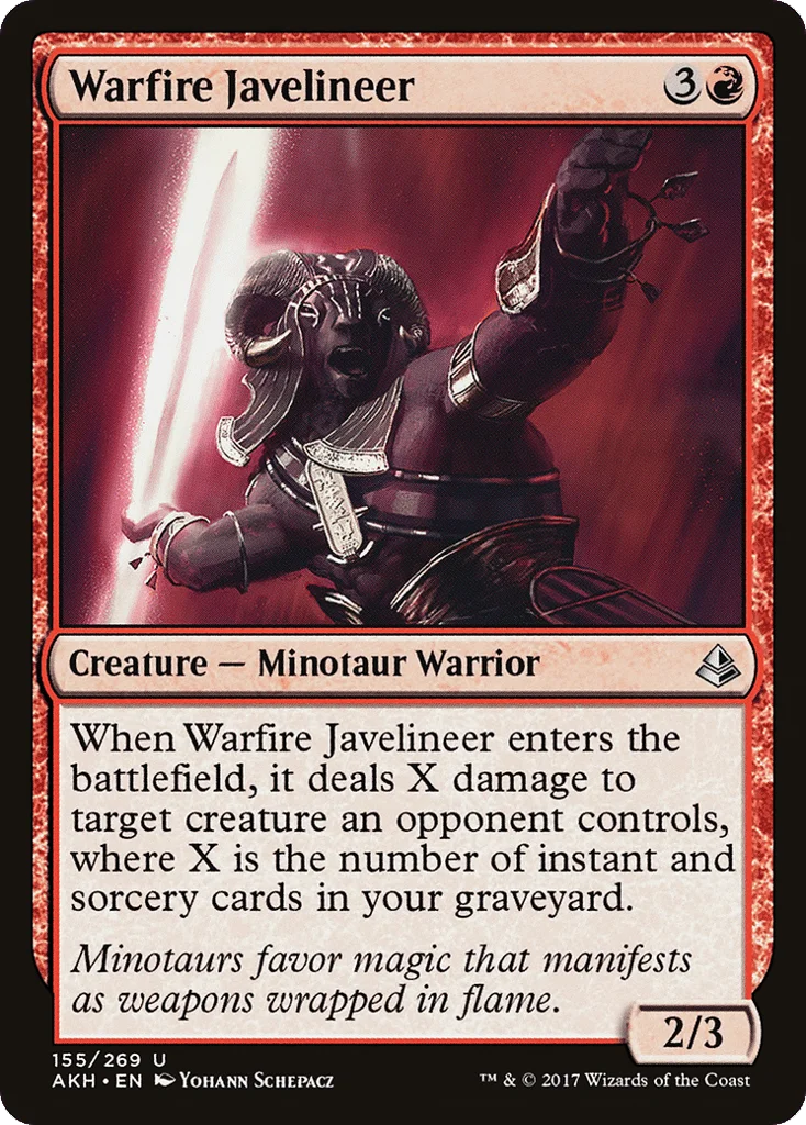 Warfire Javelineer · Amonkhet