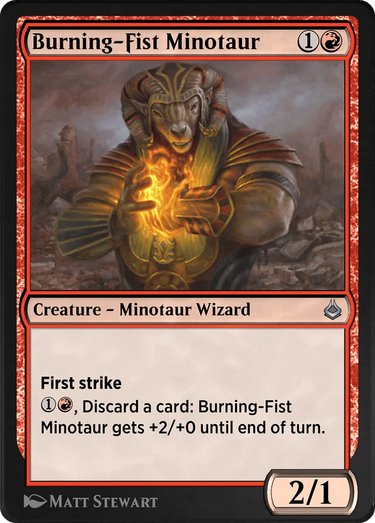 Burning-Fist Minotaur · Amonkhet Remastered